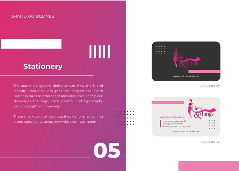 Hers and Things brand guidelines