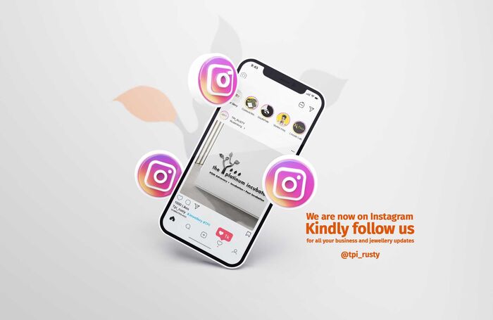 The Platinum Incubator social media post design