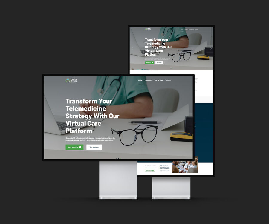 Palesa Medical Utilities website design