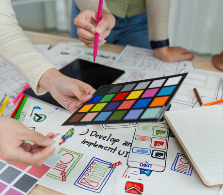 Design team planning UI implementations